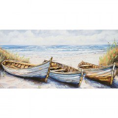Πίνακας Καμβάς Καραβάκια 16-30160 120x60cm Multi Marhome