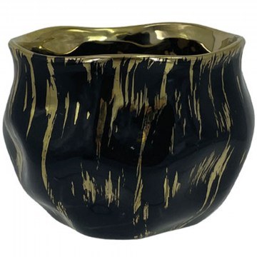 Κασπώ Πουγκί 06-20041 Φ12,5x11cm Black-Gold Marhome