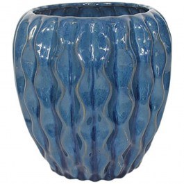 Plant Pot 06-99069 D19x19cm Blue Marhome BLUE