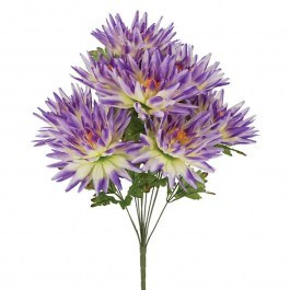 Artificial Bouquet Dahlia 00-27413-1 54cm Purple Marhome PURPLE