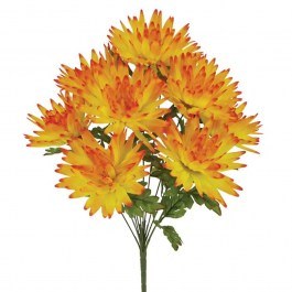 Artificial Bouquet Dahlia 00-27413-4 54cm Orange Marhome ORANGE