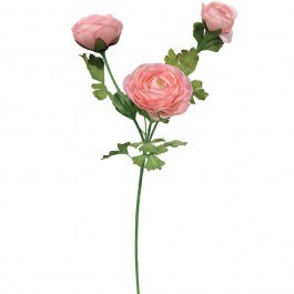 Artificial Flower Buttercup 00-14551-1 83cm Pink Marhome PINK