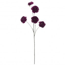 Artificial Flower Peony 00-10129-3 32x32x112cm Purple Marhome PURPLE