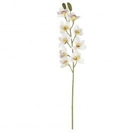 Artificial Flower Cymbidium Orchid 00-1869-3 90cm White Marhome WHITE