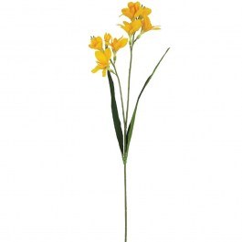 Artificial Flower Freesia 00-10034-1 65cm Yellow Marhome YELLOW