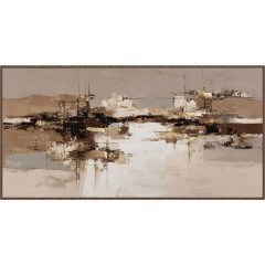 Πίνακας Καμβάς 16-26366 142,6x4,3x72,6cm Multi-Brown Marhome