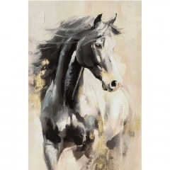 Πίνακας Καμβάς Άλογο 16-26437 80x2x120cm Multi Marhome
