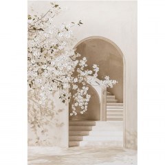 Πίνακας Καμβάς Αμυγδαλιά 16-26434 80x2x120cm Multi-Beige Marhome