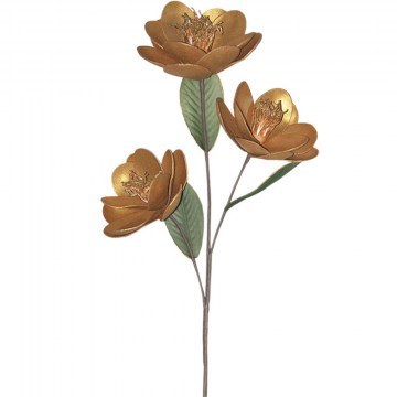 Τεχνητό Λουλούδι-Κλαδί Μανόλιας 00-6149-5 89cm Gold Marhome