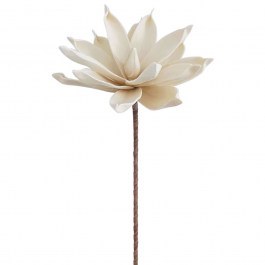 Artificial Flower Water Lily 00-1540-17 75cm Beige-Brown Marhome BEIGE