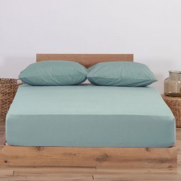 Bed Sheet Jersey Fitted Mint Nef-Nef Homeware MINT