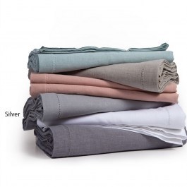 Τραπεζομάντηλο Cotton-Linen Silver Nef-Nef SILVER