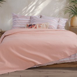 Κουβέρτα Πικέ New Golf Rose Nef-Nef Homeware ROSE