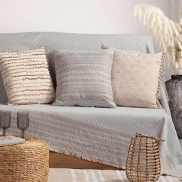 Throw Arabi Ecru-Beige Nef-Nef BEIGE-ECRU