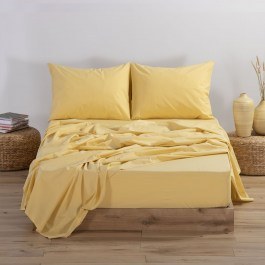 Σεντόνι Basic Με Λάστιχο Yellow Nef-Nef YELLOW