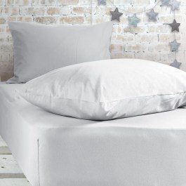 Fitted Baby Sheets Jersey White Nef-Nef WHITE