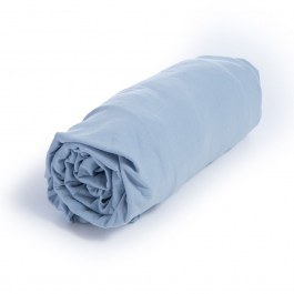 Baby Bed Sheet Jersey Fitted Light Blue Nef-Nef Homeware LIGHT BLUE