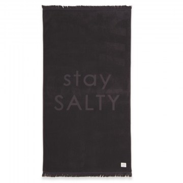 Πετσέτα Θαλάσσης Stay Salty Black Nef-Nef Homeware
