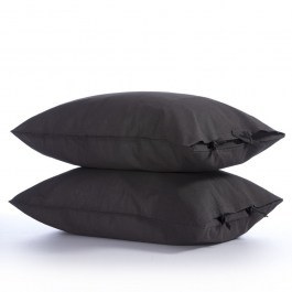Pillowcases Cotton-Linen (Set 2pcs) Anthracite Nef-Nef ANTHRACITE