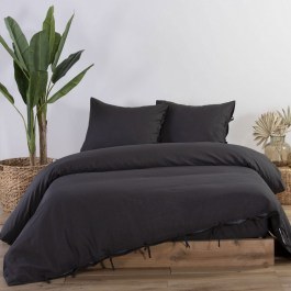 Παπλωματοθήκη Cotton-Linen Anthracite Nef-Nef ANTHRACITE