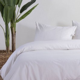 Bed Sheet Cotton-Linen Ecru Nef-Nef ECRU