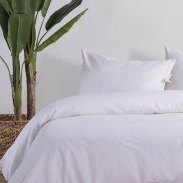 Bed Sheet Cotton-Linen Ecru Nef-Nef