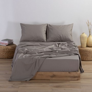 Basic Fitted Sheet Mocca Nef-Nef