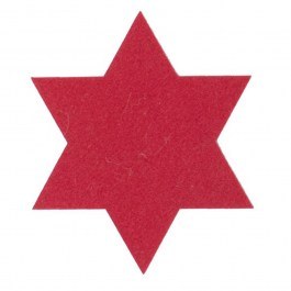 Σουβέρ Felt Star (Σετ 4τμχ) 4Χ(11Χ11) Red Nef-Nef RED