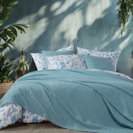 Κουβέρτα Πικέ Elmer Aqua Nef-Nef Homeware AQUA