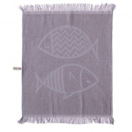 Ποτηρόπανο Fish Style Silver Nef-Nef SILVER