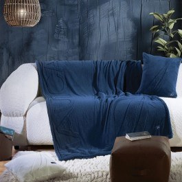 Κουβέρτα Καναπέ Nau Coast Navy Nef-Nef Homeware NAVY