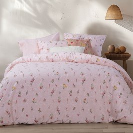 Παπλωματοθήκη Plant (Σετ 3τμχ) Pink Nef-Nef Homeware PINK