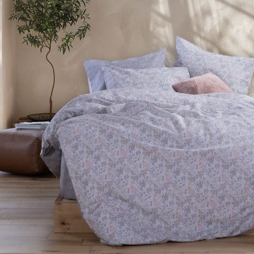 Σεντόνια Odete Με Λάστιχο (Σετ 3τμχ) Grey Nef-Nef Homeware