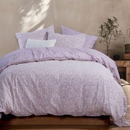 Σεντόνια Φανελένια Sorial (Σετ 3τμχ) Mauve Nef-Nef Homeware MAUVE
