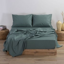 Bed Sheet Basic Fitted Green Nef-Nef Homeware GREEN