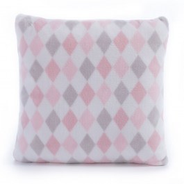 Μαξιλάρι Διακοσμητικό Παιδικό (Με Γέμιση) Sweet Rhombus Pink Nef-Nef Homeware PINK