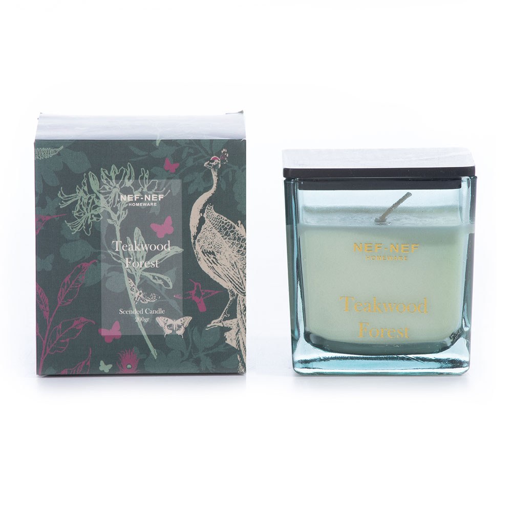 Αρωματικό Κερί Teakwood Forest 200gr Green Nef-Nef Homeware