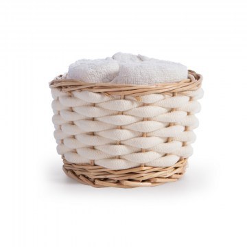 Borra Wipes In Basket (Set 5pcs) Cream Nef-Nef Homeware