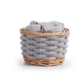 Borra Wipes In Basket (Set 5pcs) Grey Nef-Nef Homeware GREY