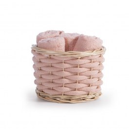 Borra Wipes In Basket (Set 5pcs) Peach Nef-Nef Homeware PEACH