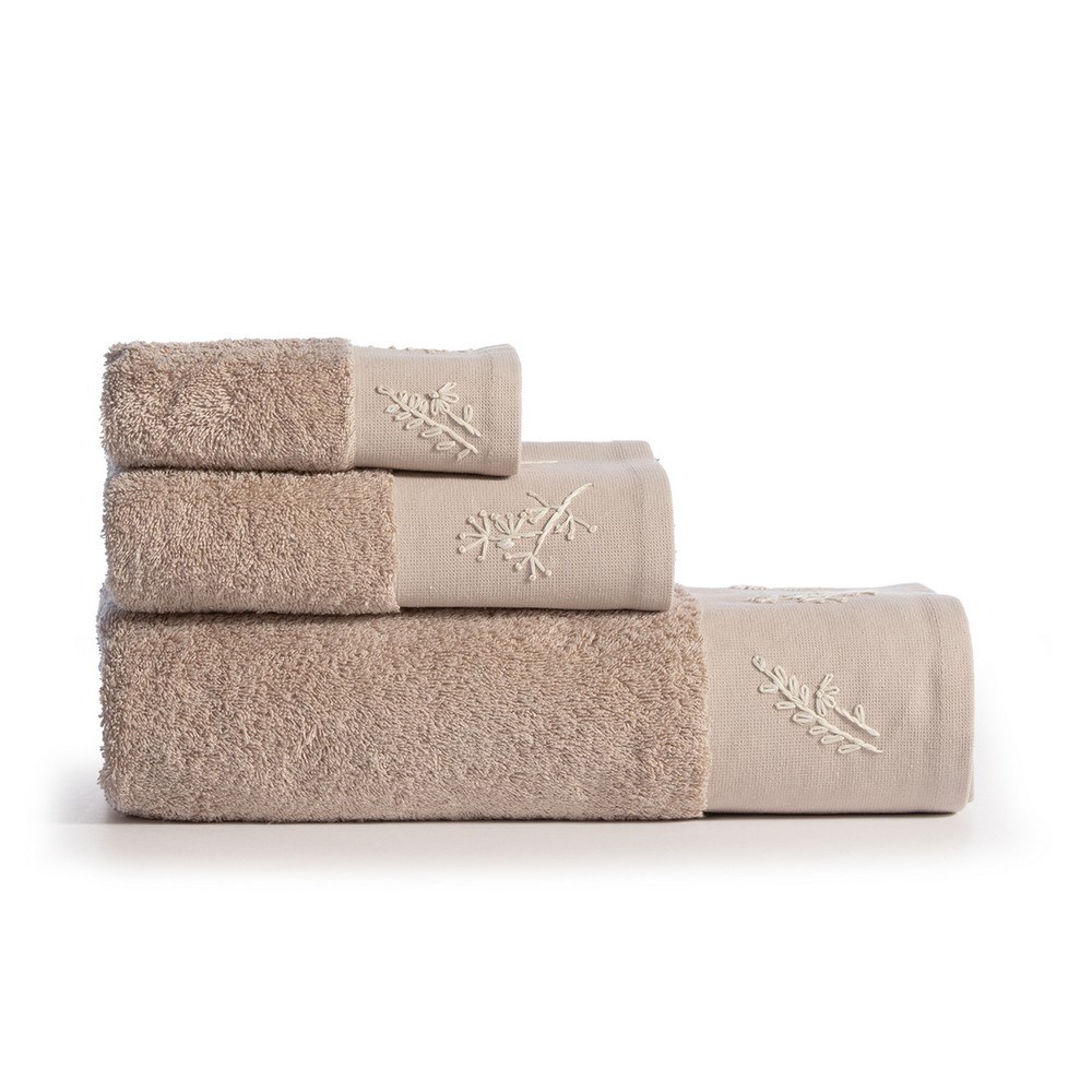Πετσέτες Perfection (Σετ 3τμχ) Beige Nef-Nef Homeware
