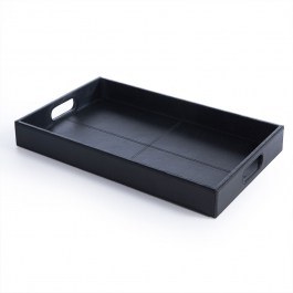 Δίσκος Διακοσμητικός Lethal Από Δερματίνη 30X50X5 Black Nef-Nef Homeware BLACK