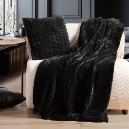 Κουβέρτα Καναπέ Mentor Black Nef-Nef Homeware BLACK