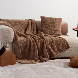 Κουβέρτα Καναπέ Mentor Mocca Nef-Nef Homeware MOCA