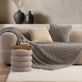 Κουβέρτα Καναπέ Berien Grey Nef-Nef Homeware GREY