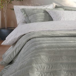 Bed Spread Sirion Mint Grey Nef-Nef Homeware MINT