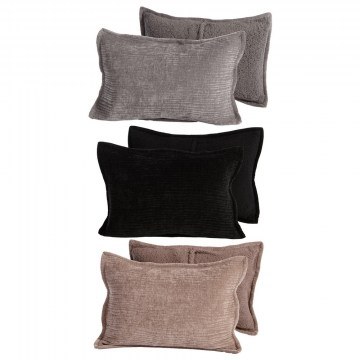 Pillow Cases Elements-Brave (Set 2pcs) Black Nef-Nef Homeware