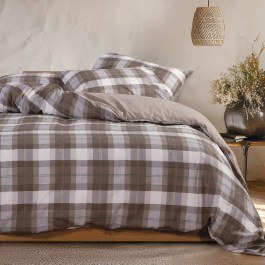 Bed Sheets Racket (Set 4pcs) Golden Brown Nef-Nef Homeware BROWN