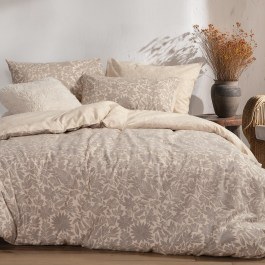 Σεντόνια Φανελένια Issual (Σετ 3τμχ) Grey Nef-Nef Homeware GREY