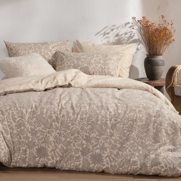 Σεντόνια Φανελένια Issual (Σετ 3τμχ) Grey Nef-Nef Homeware